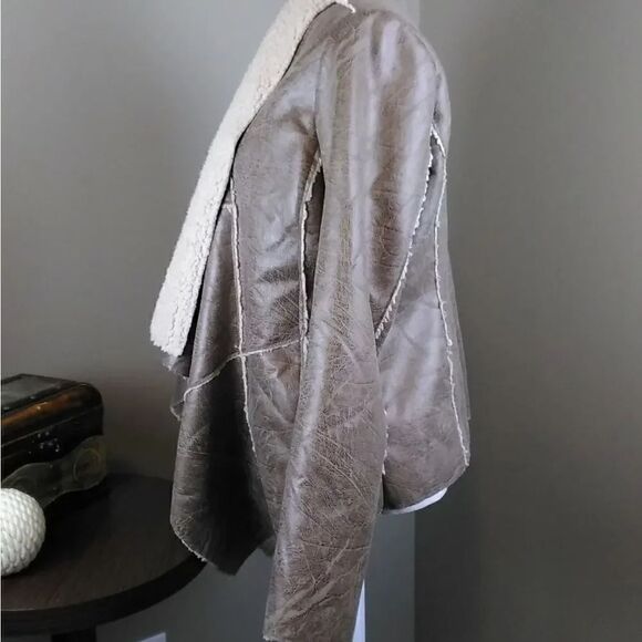 Forever 21 open front drape jacket Sz L - Picture 6 of 9